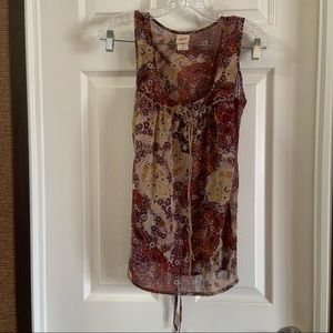 Mossimo Multicolor Sheer Sleeveless Tank
